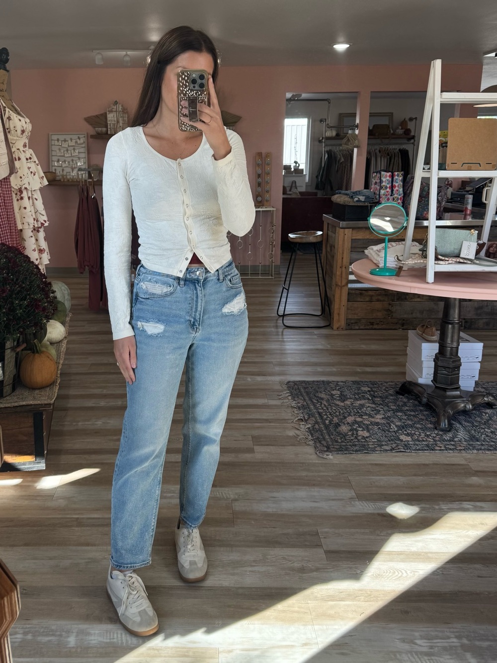 American Eagle Outfitters Light Blue Boyfriend Jeans